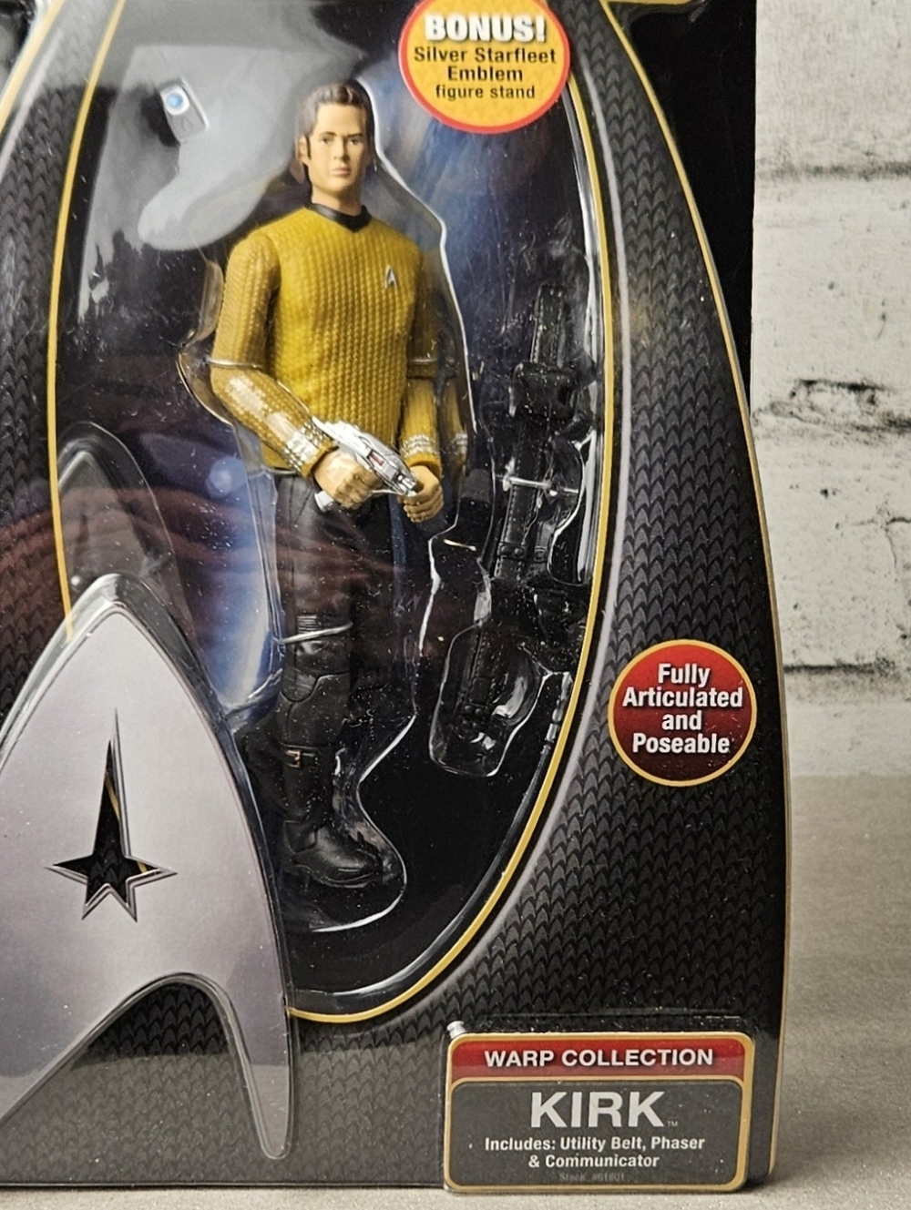 Star Trek 2009 Captain Kirk Figure Warp Collection NIB Playmates - Picture 8 of 10